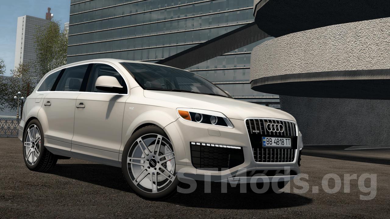 Скачать мод Audi Q7 1-St Gen 2008-2015 версия 1.0 для City Car Driving  (v1.5.9.2)