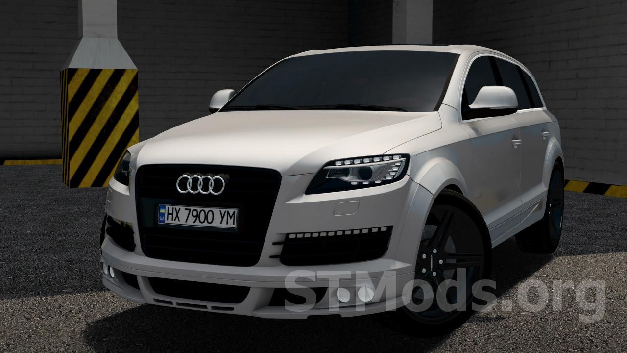 Скачать мод Audi Q7 1-St Gen 2008-2015 версия 1.0 для City Car Driving  (v1.5.9.2)