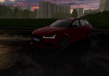 Мод Audi RS6 C7 версия 1.0 для City Car Driving (v1.5.7, 1.5.8)