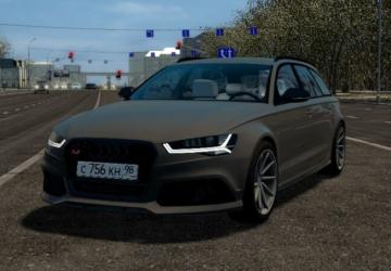 Мод Audi RS6 C7 версия 03.12.21 для City Car Driving (v1.5.9.2)