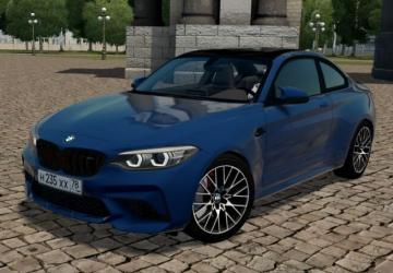 Мод BMW M2 Competition 2018 версия 17.02.2022 для City Car Driving (v1.5.9.2)