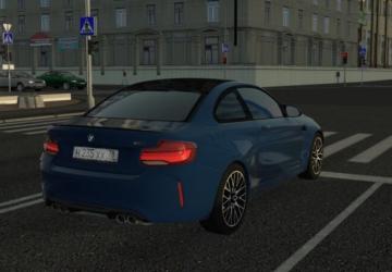 Мод BMW M2 Competition 2018 версия 17.02.2022 для City Car Driving (v1.5.9.2)