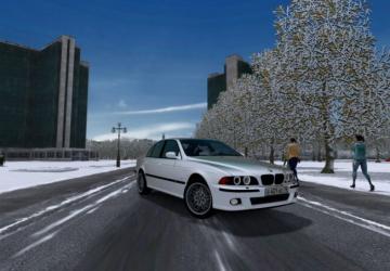 Мод BMW M5 E39 White Edition версия 29.01.2022 для City Car Driving (v1.5.9.2)