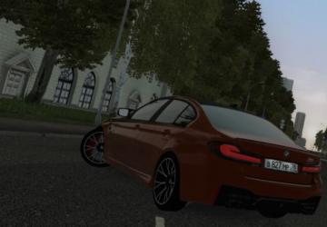 Мод BMW M5 F90 Competition 2020 версия 27.12.2021 для City Car Driving (v1.5.9.2)