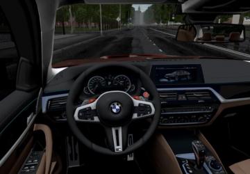 Мод BMW M5 F90 Competition 2020 версия 27.12.2021 для City Car Driving (v1.5.9.2)