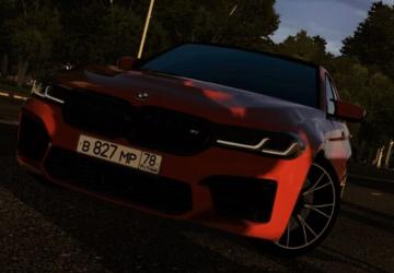 Мод BMW M5 F90 Competition 2020 версия 27.12.2021 для City Car Driving (v1.5.9.2)