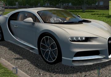 Мод Bugatti Chiron 2016 версия 07.12.19 для City Car Driving (v1.5.8, 1.5.9)