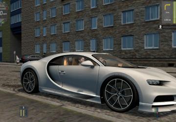 Мод Bugatti Chiron 2016 версия 07.12.19 для City Car Driving (v1.5.8, 1.5.9)