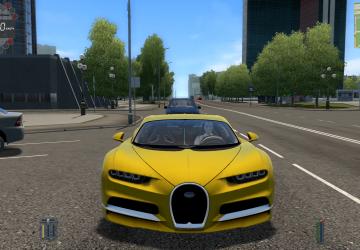 Мод Bugatti Chiron для City Car Driving (v1.5.7)