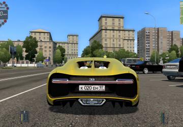 Мод Bugatti Chiron для City Car Driving (v1.5.7)