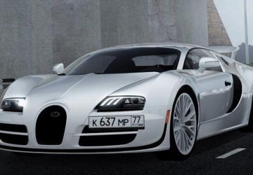 Мод Bugatti Veyron Super Sport версия 04.06.20 для City Car Driving (v1.5.9.2)