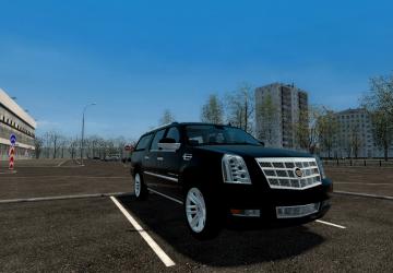 Мод Cadillac Escalade ESV версия 07.12.2022 для City Car Driving (v1.5.9.2)