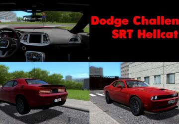 Мод Dodge Challenger SRT Hellcat 2016 версия 1.0 для City Car Driving (v1.5.8)
