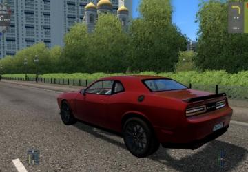 Мод Dodge Challenger SRT Hellcat 2016 версия 1.0 для City Car Driving (v1.5.8)