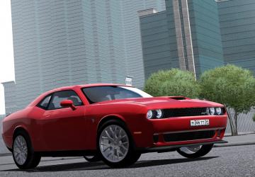 Мод Dodge Challenger SRT Hellcat версия 25.06.21 для City Car Driving (v1.5.9, 1.5.9.2)
