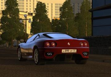 Мод Ferrari 360 Modena версия 28.08.20 для City Car Driving (v1.5.9.2)