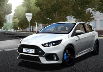 Мод Ford Focus RS 2017 версия 19.06.21 для City Car Driving (v1.5.9, 1.5.9.2)