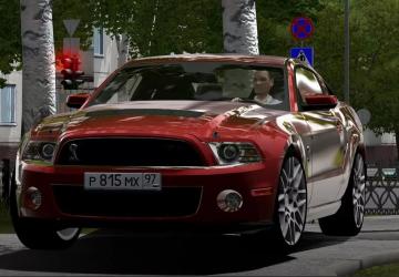 Мод Ford Mustang Shelby GT500 версия 25.09.20 для City Car Driving (v1.5.9, 1.5.9.2)