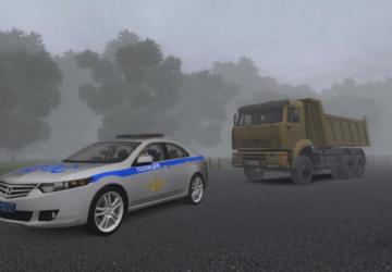 Мод Honda Accord Police версия 23.06.20 для City Car Driving (v1.5.9.2)