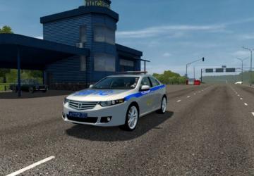 Мод Honda Accord Police версия 23.06.20 для City Car Driving (v1.5.9.2)
