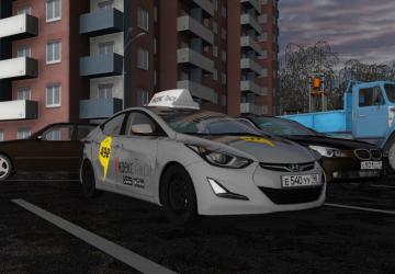 Мод Hyundai Elantra 1.8 (Яндекс такси) версия 06.03.2021 для City Car Driving (v1.5.9.2)