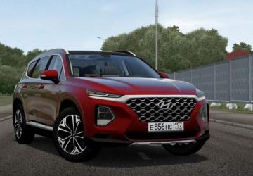 Мод Hyundai Santa Fe 2.0T 2019 версия 16.06.21 для City Car Driving (v1.5.9, 1.5.9.2)