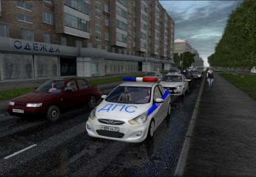 Мод Hyundai Solaris 2012 в трафик версия 1.0 для City Car Driving (v1.5.9, 1.5.9.2)