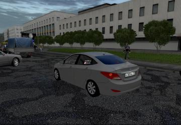 Мод Hyundai Solaris 2012 в трафик версия 1.0 для City Car Driving (v1.5.9, 1.5.9.2)