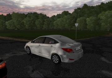 Мод Hyundai Solaris 2012 в трафик версия 1.0 для City Car Driving (v1.5.9, 1.5.9.2)