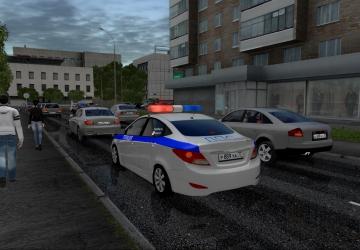 Мод Hyundai Solaris 2012 в трафик версия 1.0 для City Car Driving (v1.5.9, 1.5.9.2)