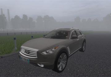Мод Infiniti FX50S версия 10.08.21 для City Car Driving (v1.5.9, 1.5.9.2)