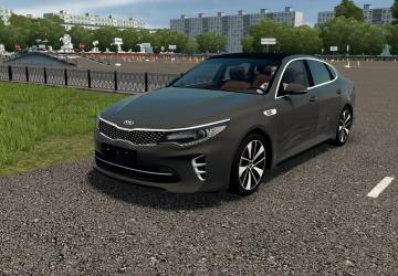 Мод Kia Optima 2016 2.0 GT версия 29.05.2022 для City Car Driving (v1.5.9.2)