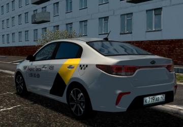 Мод Kia Rio 1.6i (Яндекс такси) версия 28.03.2021 для City Car Driving (v1.5.9.2)