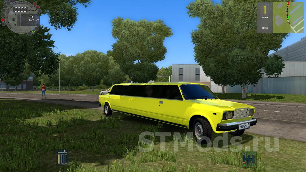 Скачать мод Lada 2107 Limousine версия 22.05.20 для City Car Driving  (v1.5.9, 1.5.9.2)