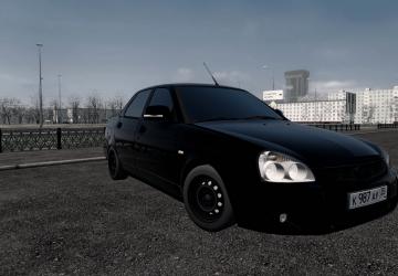 Мод Lada 2170 «Black Edition» версия 1.0 для City Car Driving (v1.5.9)