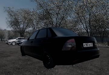 Мод Lada 2170 «Black Edition» версия 1.0 для City Car Driving (v1.5.9)