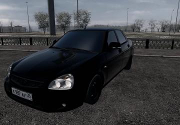 Мод Lada 2170 «Black Edition» версия 1.0 для City Car Driving (v1.5.9)