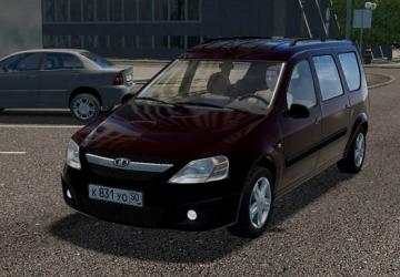 Мод Lada Largus версия 1.0 для City Car Driving (v1.5.8)