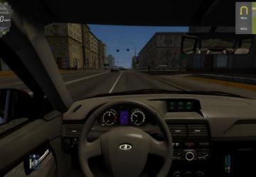 Мод Lada Priora 2014 версия 1.0 для City Car Driving (v1.5.8)