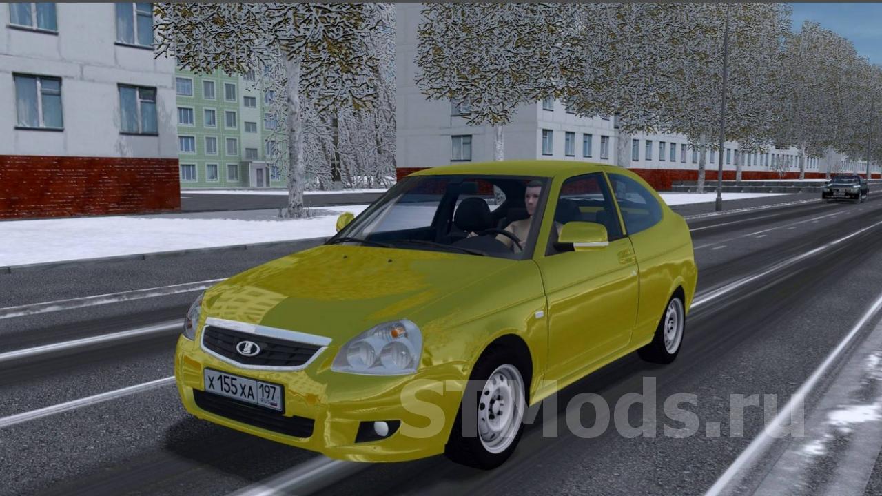 Скачать мод Лада Приора (BULKIN) версия 01.04.21 для City Car Driving  (v1.5.8 - 1.5.9.2)