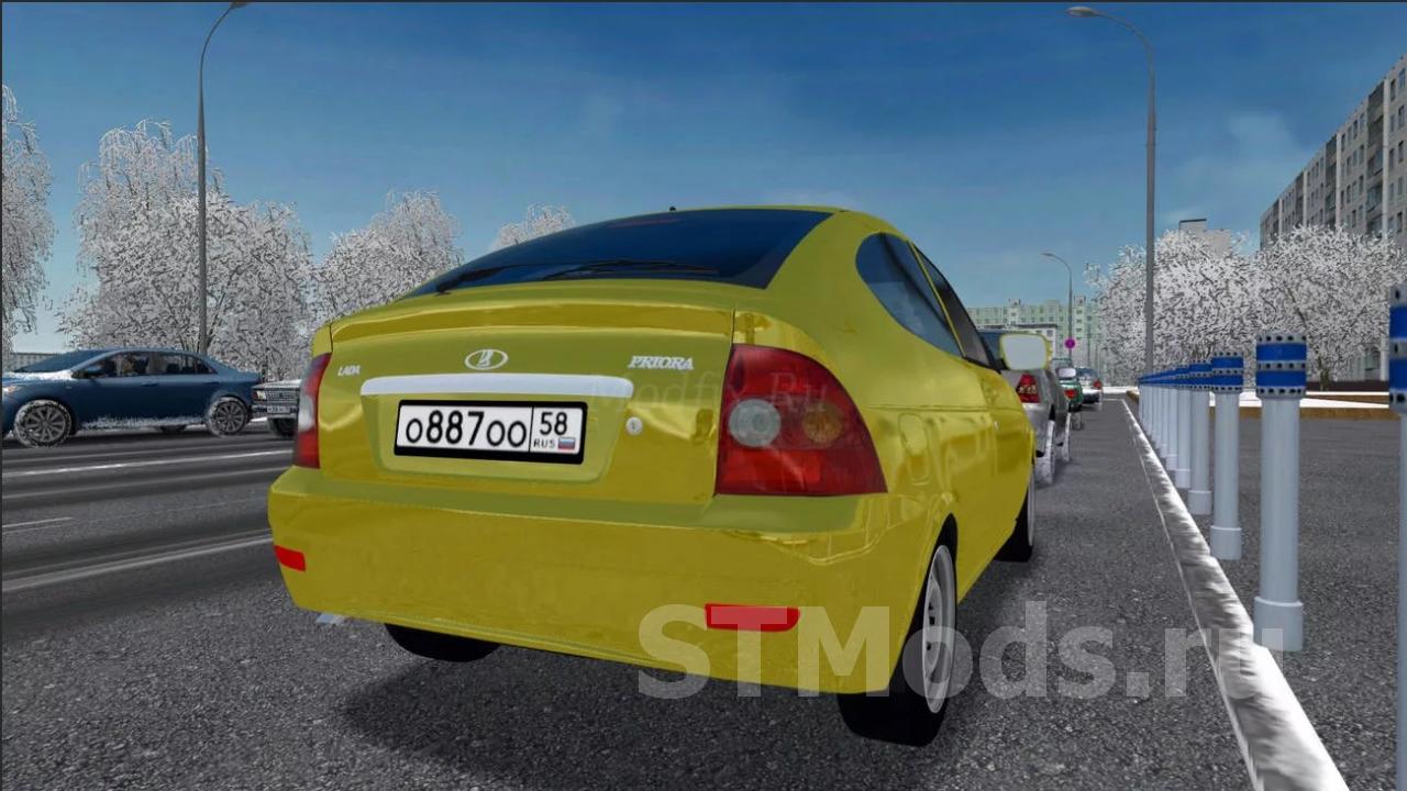 Скачать мод Лада Приора (BULKIN) версия 01.04.21 для City Car Driving  (v1.5.8 - 1.5.9.2)