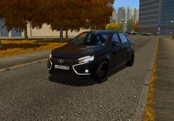 Мод Лада Веста 1.6 MT + чип версия 09.11.19 для City Car Driving (v1.5.8)