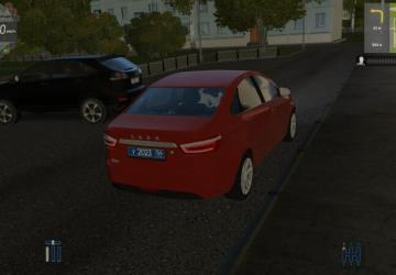 Мод Lada Vesta версия 1.0 для City Car Driving (v1.5.8)