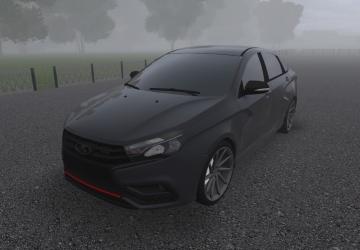 Мод Lada Vesta Sport 1.8 By Heisenberg версия 1.0 для City Car Driving (v1.5.9)