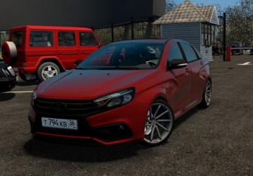 Мод Lada Vesta Sport 1.8 By Heisenberg версия 18.12.2021 для City Car Driving (v1.5.9.2)