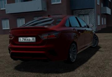 Мод Lada Vesta Sport 1.8 By Heisenberg версия 18.12.2021 для City Car Driving (v1.5.9.2)