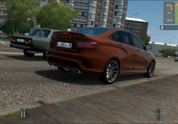 Мод Lada Vesta Sport 1.8 By Heisenberg версия 22.09.20 для City Car Driving (v1.5.9, 1.5.9.2)