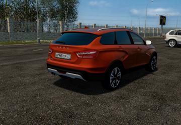 Мод Lada Vesta SW Cross 1.8i версия 22.04.2022 для City Car Driving (v1.5.9.2)