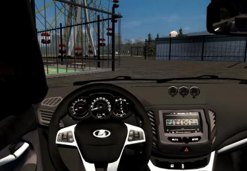 Мод Lada Vesta Turbo версия 29.03.2021 для City Car Driving (v1.5.9.2)