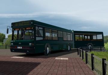 Мод МАЗ 105.065 Articulated Bus версия 1.0 для City Car Driving (v1.5.9, 1.5.9.2)